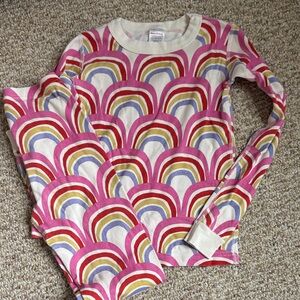 Hanna Andersson long sleeved/long pants rainbow pajamas